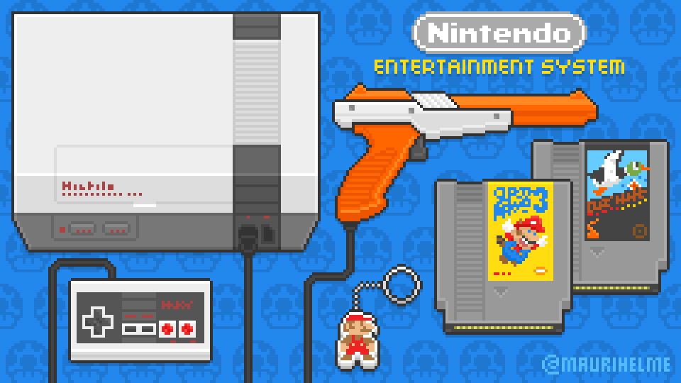 Nintendo Entertainment System NES pixel art
