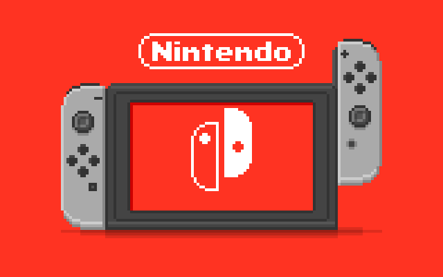 Nintendo Switch controller pixel art