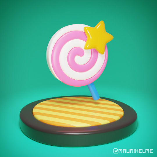Blender 3D Kirby's Invincibility Candy
