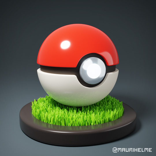 Blender 3D Pokémon Poké Ball