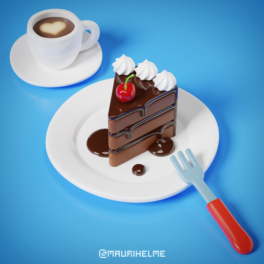 3D Chocolate Cake